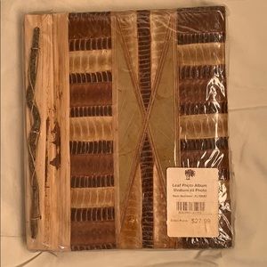 Beautiful leaf and reed photo album